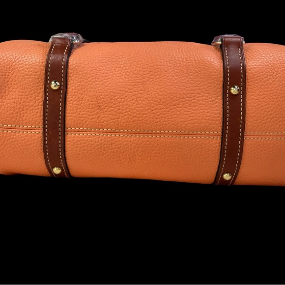 Dooney & Bourke Pebble Grain small Satchel purse Apricot pale pink RARE NWT - Picture 12 of 16